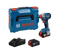 Bosch Professional Llave de Impacto Inalámbrica 2 en 1 GDX 18V-285 con 2 Baterías GBA 4 Ah, Cargador GAL y Estuche