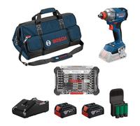 Bosch Professional Llave de impacto inalámbrica GDX 18V-285 (incluye 2 baterías GBA de 4.0 Ah, cargador GAL 18V-40)