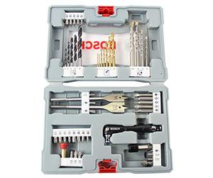 Bosch Professional Maletín con 49 unidades para taladrar y atornillar Premium X-Line Set (para madera, metal y hormigón, Accesorios taladro)