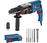 Bosch Professional martillo perforador GBH 2-28 F (potencia 880 W, Ø máx. de perforación en hormigón: 28 mm, incl. set de 6 cinceles, SDS plus, L-Case) - Set exclusivo de Amazon