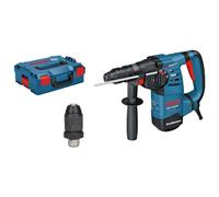 Bosch Professional martillo perforador GBH 3-28 DFR (incl. paño para la máquina, portabrocas de cambio rápido, portabrocas intercambiable SDS plus, empuñadura auxiliar, tubo de grasa, maletín)