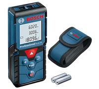 Bosch Professional Medidor láser de distancia GLM 40 (función de memoria, máx. distancia: 40 m, 2 pilas de 1,5 V, funda)