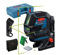 Bosch Professional Nivel Láser GCL 2-50 G (láser verde, interior, soporte RM 10, soporte de techos, alcance: hasta 15 m, 4x pilas AA, maletín)