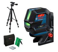 Bosch Professional Nivel Láser GCL 2-50 G (láser verde, interior, soporte RM 10, trípode BT 150, alcance: hasta 15 m, 4x pilas AA, en caja)