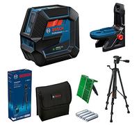 Bosch Professional Nivel Láser GCL 2-50 G (láser verde, interior, soporte RM 10, trípode BT 150, alcance: hasta 15 m, 4x pilas AA, en caja)