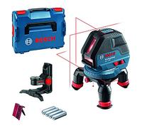 Bosch Professional Nivel láser GLL 3-50 (láser rojo, interior, alcance: 10 m, 4 pilas AA, soporte giratorio, soporte BM1, L-BOXX)
