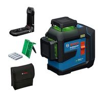 Bosch Nivel láser GLL 80-33 G Openfield — láser verde, alcance 30 m, soporte LB 10