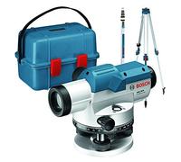 Bosch Professional Nivel Óptico GOL 26 D (aumento 26x, unidad de medida: 360 grados, alcance: hasta 100 m, regla graduada GR 500, trípode BT 160, en maletín de transporte)
