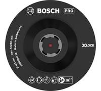Bosch Professional - Plato de soporte (con autoadhesivo, X-LOCK, Ø125 mm), Negro