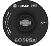 Bosch Professional - Plato de soporte duro (X-LOCK, Ø125 mm), Negro