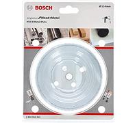 Bosch Professional Progressor for Wood and Metal Sierra de corona (para madera y metal, diámetro 114 mm, accesorios para taladro)