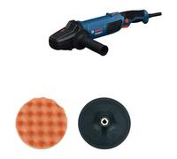 Bosch Professional pulidora rotativa GPO 11-180 S (incluye 1 plato de caucho de 180 mm, 1 esponja de 180 mm, 1 empuñadura auxiliar)