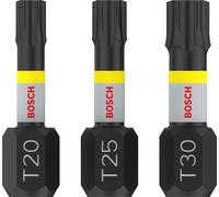Bosch Professional puntas de atornillar Impact Control T Set, 25 mm, vástago hexagonal, Pick and Click, accesorios de taladro de impacto
