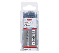 Bosch Professional Set de 10 brocas de vástago hexagonal PointTeQ, para metal, diámetro: 5 mm, vástago hexagonal de ¼", accesorios para taladro de impacto y taladro atornillador