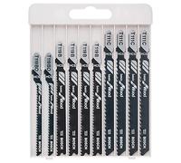 Bosch Professional Set de 10 Hojas de Sierra de Calar (para Madera, Accesorios de Sierra de Calar con Conexión de Vástago en T)