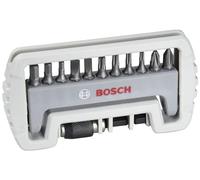 Bosch Professional Set de 11+1 Punta de atornillar Extra Hard (para PH, PZ, S. HEX y T tornillos, Accesorios taladros rotativos y atornilladores)