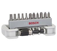 Bosch Professional Set de 11+1 Punta de atornillar Extra Hard (para PH, PZ y T tornillos, Accesorios taladros rotativos y atornilladores)