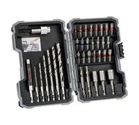 Bosch Professional Set de 35 unidades Brocas y Puntas de Atornillar HSS Extra Hard (Cruceta, Pozidriv, Hex-, TH-, S-Bit, Accesorios taladros rotativos y atornilladores)