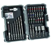 Bosch Professional Set de 35 unidades Brocas y Puntas de Atornillar HSS-G Extra Hard (Cruceta, Pozidriv, Hex-, TH-, S-Bit, Accesorios taladros rotativos y atornilladores)