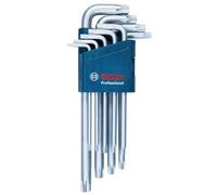 Bosch Professional Set de 9 llaves acodadas Torx (10,0–50,0 mm)