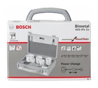 Bosch Professional Set de 9 unidades de Sierras de Corona Progressor for Wood & Metal Set (para electricistas, Ø 22-64 mm, Accesorios para Taladro)