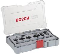 Bosch Professional Set de Brocas Fresadoras para Recortes y Bordes de 6 Piezas (para madera, vástago de Ø 1/4 inch, Accesorios Fresadoras)