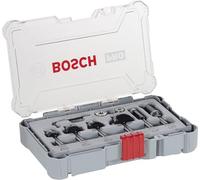 Bosch Professional Set de Brocas Fresadoras para Recortes y Bordes de 6 Piezas (para madera, vástago de Ø 6 mm, Accesorios Fresadoras)