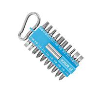 Bosch Profesional Set de puntas 21 piezas, soporte universal y mosquetón, Azul Talla Unica