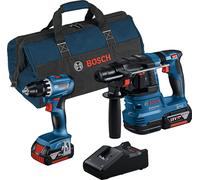 BOSCH Professional Set Taladro Percutor Inalámbrico 18V Negro