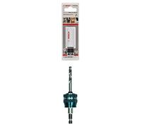 Bosch Professional Sierra de Corona Progressor for Wood and Metal (para Madera y Metal, Ø 22 mm) + 1x Power Change Plus Adaptador (Conexión hexagonal de 3/8", Broca HSS-G Ø 7.15 x 85 mm)