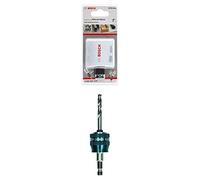 Bosch Professional Sierra de Corona Progressor for Wood and Metal (para Madera y Metal, Ø 52 mm) + 1x Power Change Plus Adaptador (Conexión hexagonal de 3/8", Broca HSS-G Ø 7.15 x 85 mm)