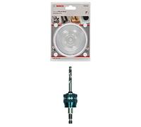 Bosch Professional Sierra de Corona Progressor for Wood and Metal (para Madera y Metal, Ø 95 mm) + 1x Power Change Plus Adaptador (Conexión hexagonal de 3/8", Broca HSS-G Ø 7.15 x 85 mm)