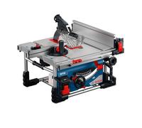 Bosch Professional Sierra de mesa a batería GTS 18V-70 (incl. hoja Optiline Wood, guía angular, brazo de empuje, llave de anillo, caperuza de aspiración, 2 adaptadores, riel de perfil)