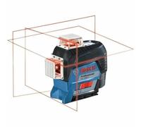 Bosch Professional Sistema 12V Nivel Láser GLL 3-80 C (1 batería 12V + cargador, láser rojo, interior, conexión Bluetooth, alcance hasta 30 m, soporte universal BM1, en L-BOXX)