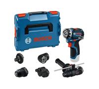 Bosch PRO 18V System Atornillador a batería GSR12V-32FC (incl. GFA 12-M, GFA 12-X, GFA 12-E, GFA 12-W, GFA 12-H, empuñadura auxiliar, medidor de profundidad, L-BOXX)