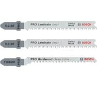 Bosch Professional – Herramientas, 3 unidades para laminado, corte recto