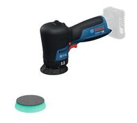 Bosch Professional 12V System pulidora a batería GPX 12V-77 (incl. plato de caucho montado con cierre por contacto de 77 mm, plato de espuma de corte y pulido de 77 mm)