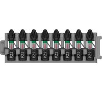 Bosch Punta de atornillar Impact PZ 2 x 8, 25 mm, Insert 8 uds, Negro, Small