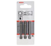 BOSCH Punta de destornillador extra dura Extra-Hart HEX 6, 49 mm (3 uds) 2607001735