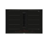 BOSCH PXX875D57E Placa de cocción con campana extractora integrada Empotrable | Clase energética B | Placa de inducción con campana integrada, 4 zonas de cocción, capacidad máxima de 500 m³/h, nivel d