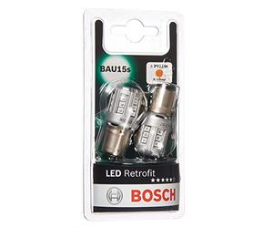 Bosch PY21W LED Retrofit Lámparas para vehículos, 12 V 1 W BAU15s, Lámparas x2