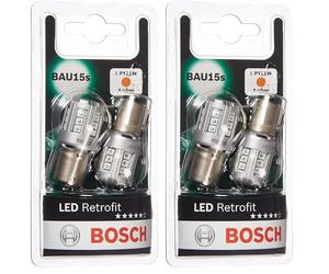 Bosch PY21W LED Retrofit Lámparas para vehículos, 12 V 1 W BAU15s, Lámparas x2 (Paquete de 2)