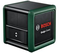 Bosch Nivel láser Quigo Green, pinza universal MM 2, carcasa de plástico reciclado