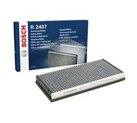 Bosch R2407 Filtro de Habitáculo de Carbón Activo - Filtro de Repuesto Contra Olores Desagradables, Polen y Polvo, Para un Aire más Limpio en el Vehículo