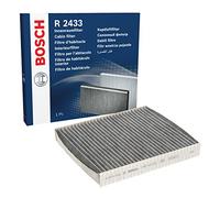 Bosch R2433 Filtro de Habitáculo de Carbón Activo - Filtro de Repuesto Contra Olores Desagradables, Polen y Polvo, Para un Aire más Limpio en el Vehículo