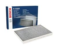 Bosch R5560 Filtro de Habitáculo de Carbón Activo - Filtro de Repuesto Contra Olores Desagradables, Polen y Polvo, Para un Aire más Limpio en el Vehículo