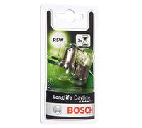 Bosch R5W Longlife Daytime, Lámparas Halógenas para Faro Delantero, 12 V 5 W, Duradera - Casquillo Tipo BA15s - Recambio de Luz para Coche, Paquete de 2 Lámparas