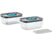 Bosch MSZV0FC2 recipiente de almacenar comida Rectangular Caja Negro, Azul, Transparente 2 pieza(s)