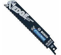 BOSCH RESM6X2-25B - Hojas de sierra alternante de borde 8/10 TPI para metal grueso (paquete a granel), 25 piezas de 6 pulgadas