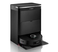 Bosch - Robot Spotless MAX CAM, BCRDW3BX, aspira y friega, Potencia 11.000 Pa, Almohadillas giratorias, estación Seca-húmeda, Visión Inteligente por luz estructurada, Cámara, Home Connect App, Negro